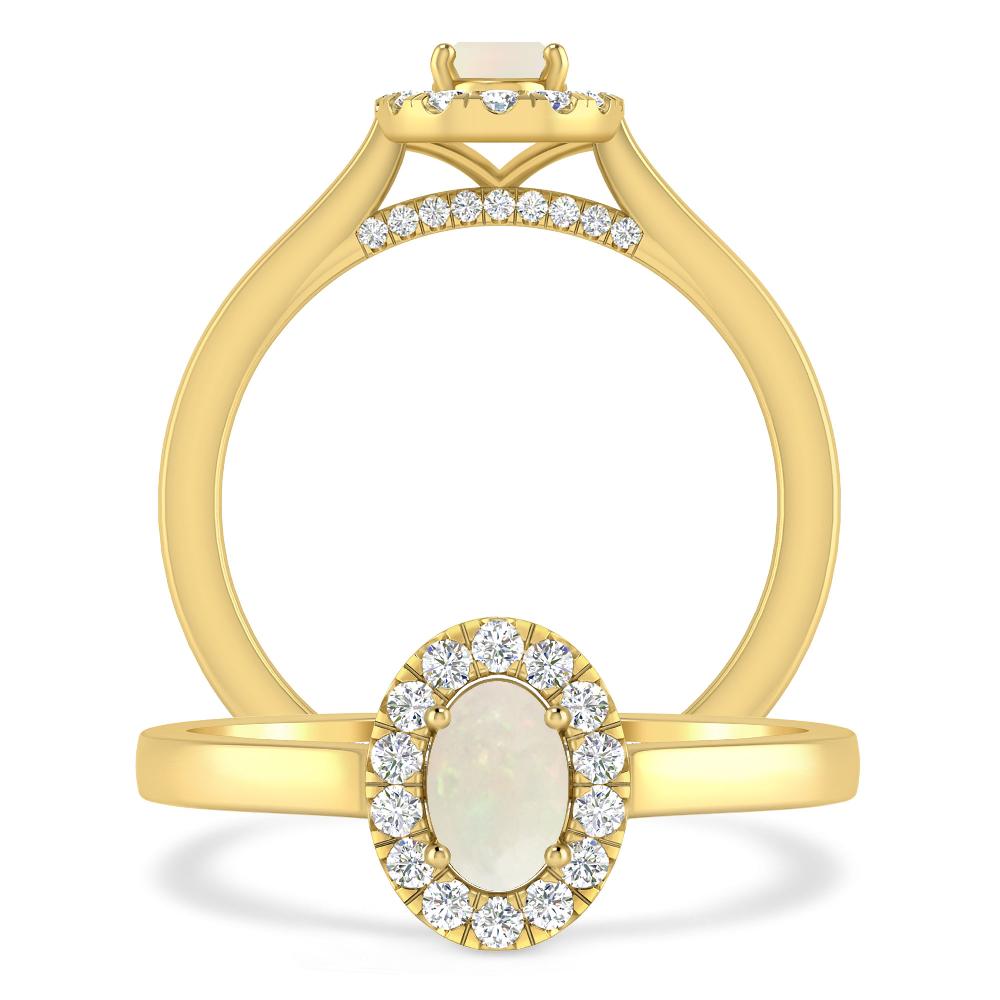 Yellow Gold - Opal