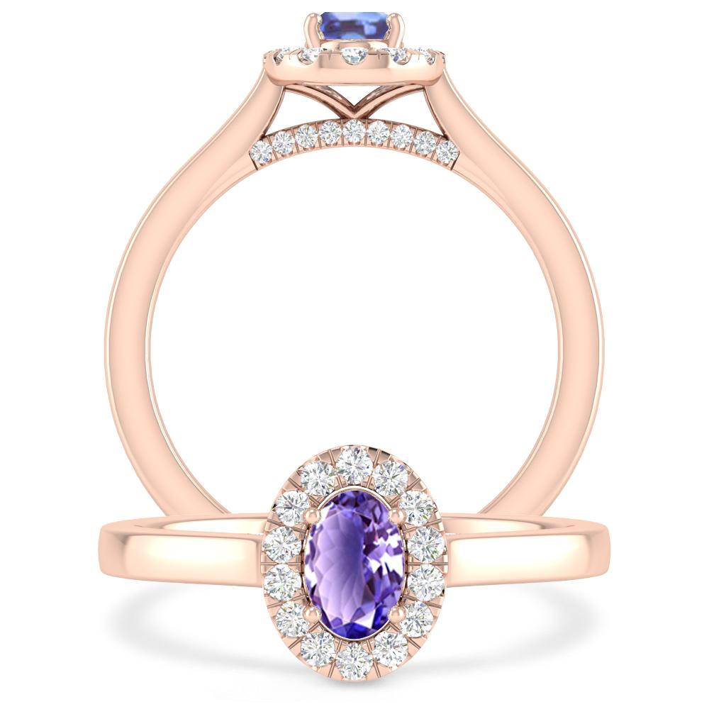 Rose Gold - Tanzanite