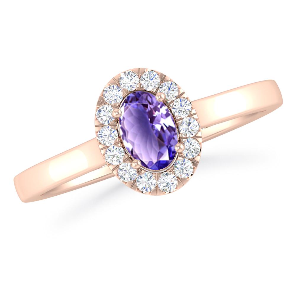 Rose Gold - Tanzanite