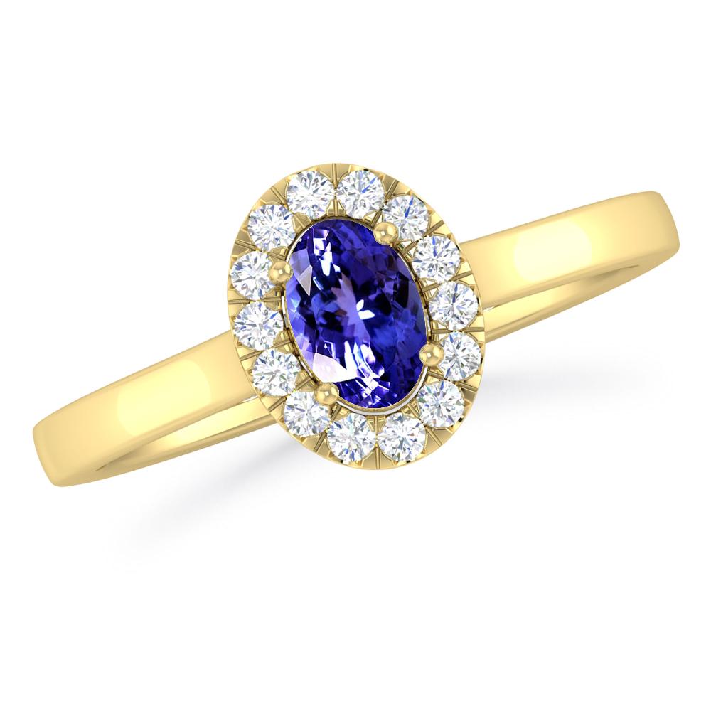 Yellow Gold - Tanzanite