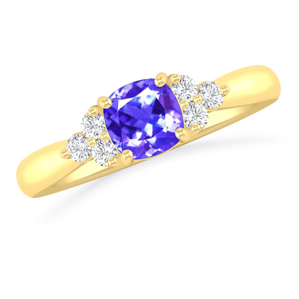 Yellow Gold - Tanzanite