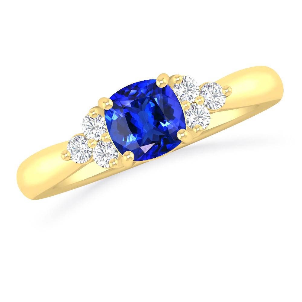 Yellow Gold - Tanzanite