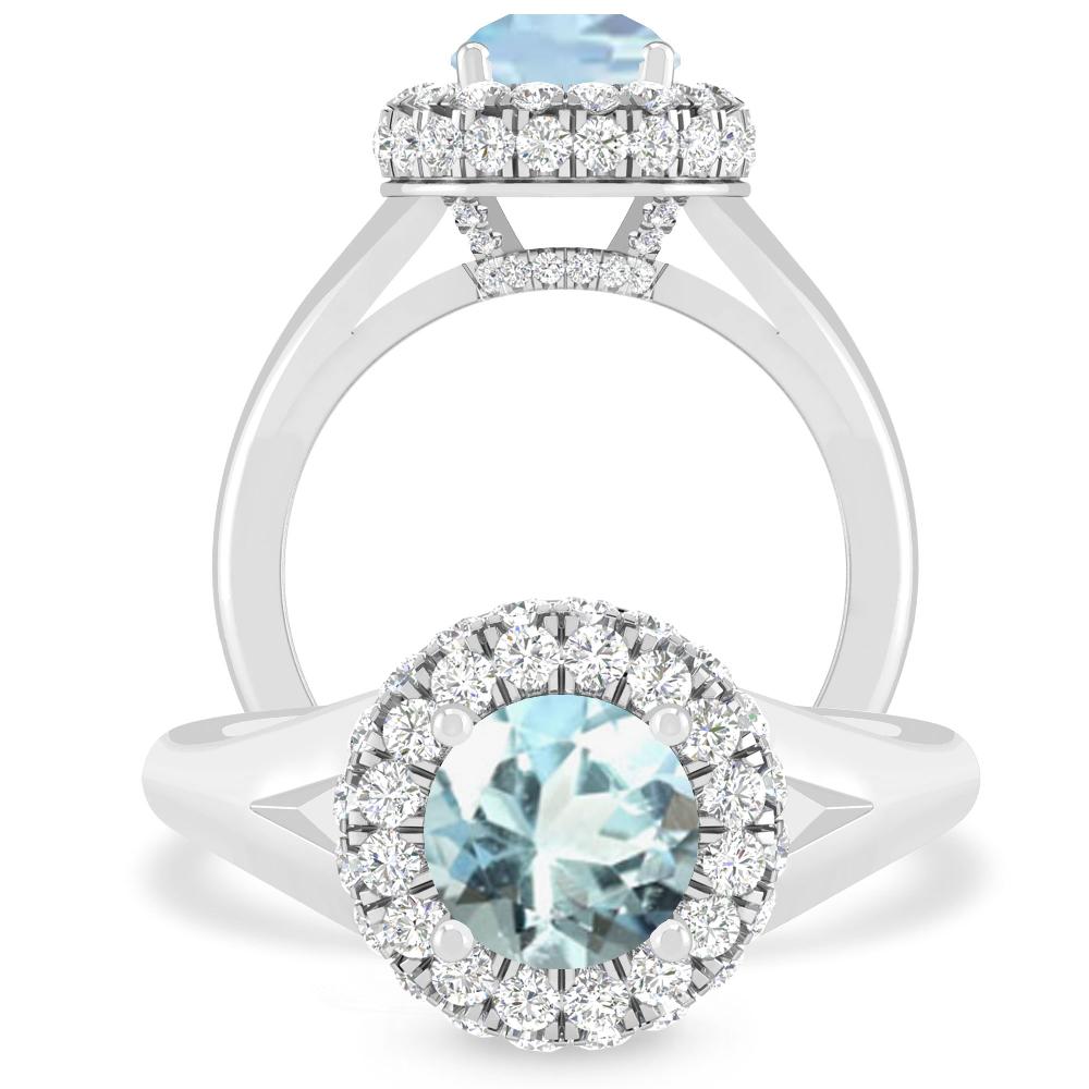 White Gold - Aquamarine