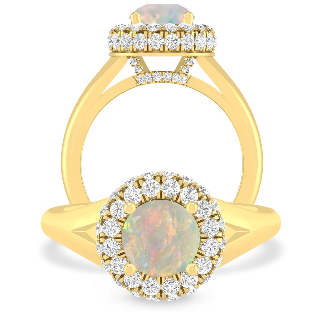 Yellow Gold - Opal
