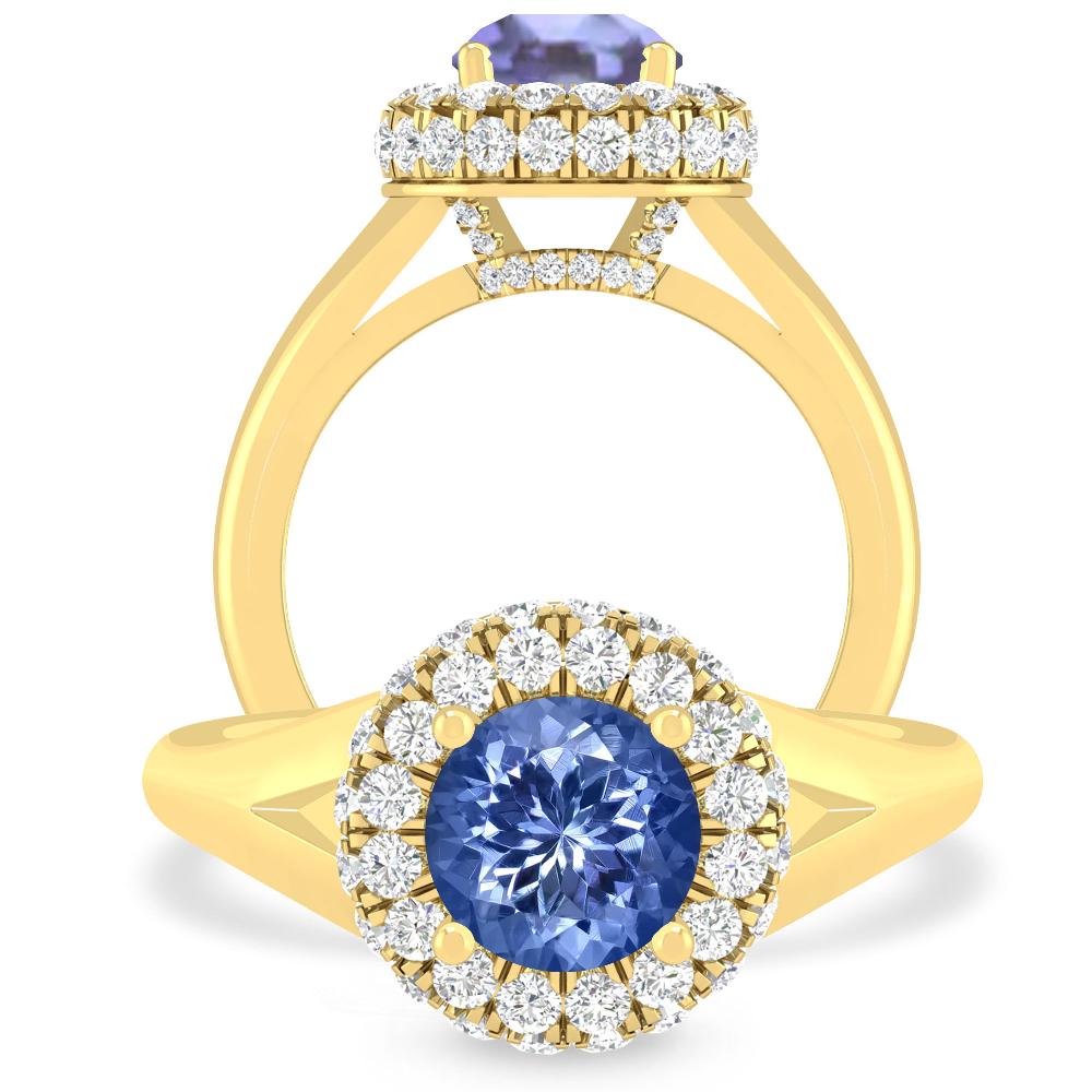 Yellow Gold - Tanzanite
