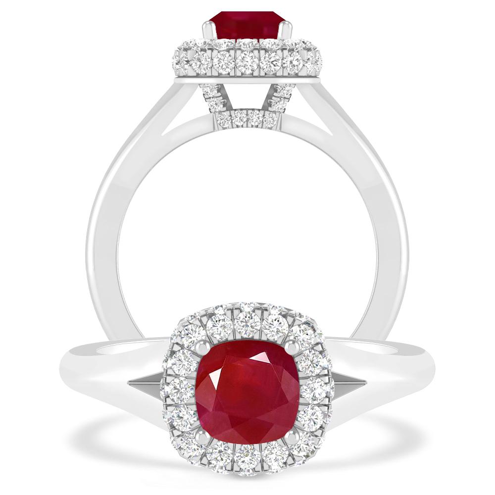 White Gold - Ruby