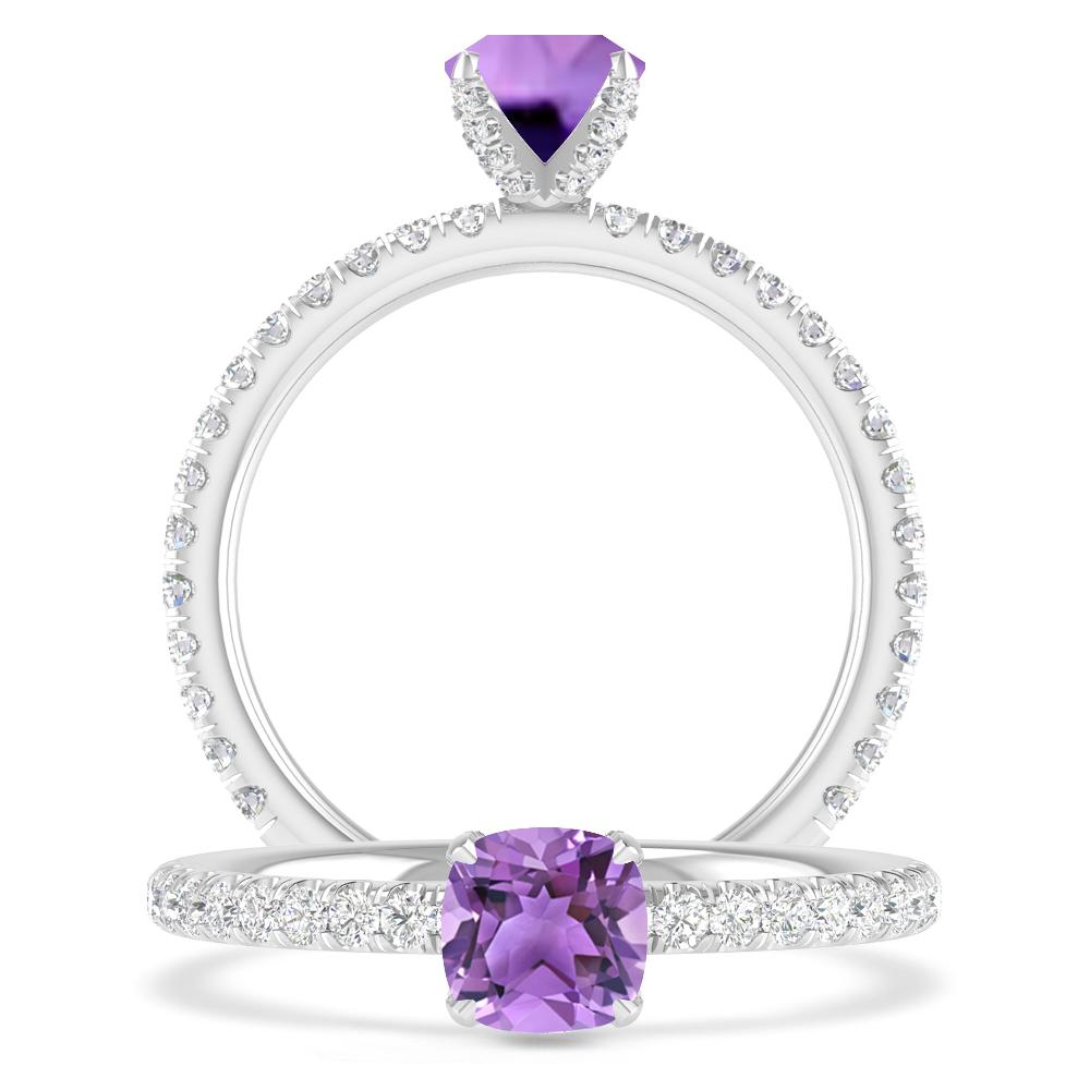 White Gold - Amethyst