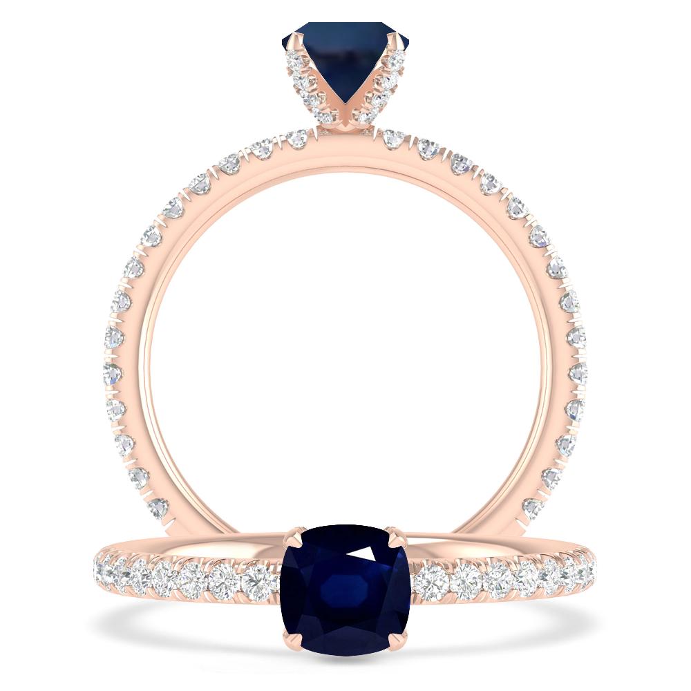 Rose Gold - Sapphire