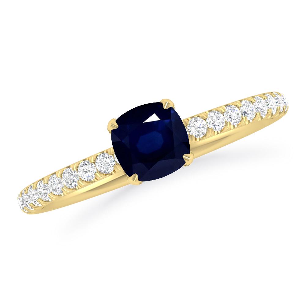 Yellow Gold - Sapphire