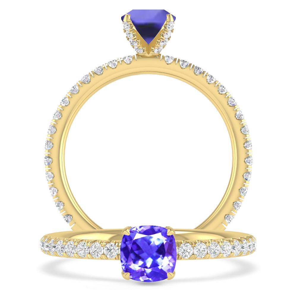Yellow Gold - Tanzanite