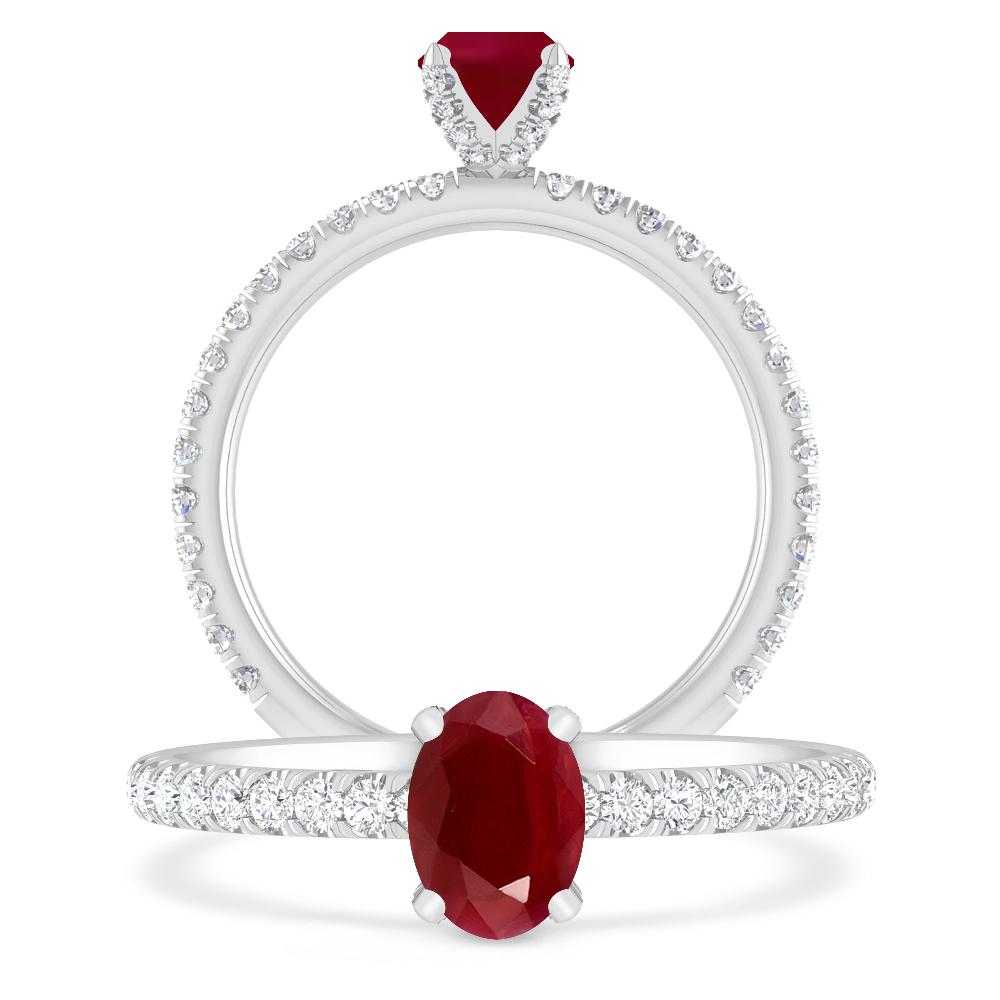 White Gold - Ruby