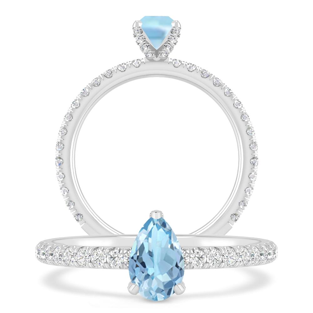 White Gold - Aquamarine