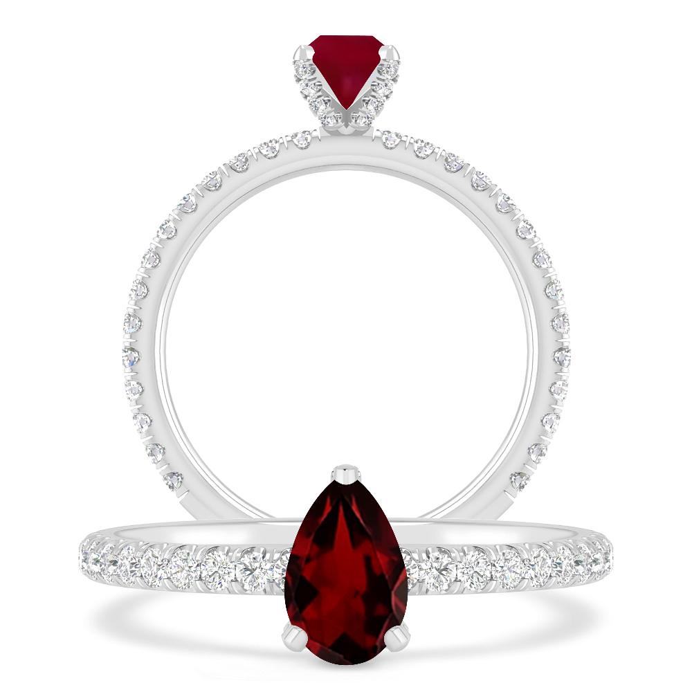 White Gold - Garnet