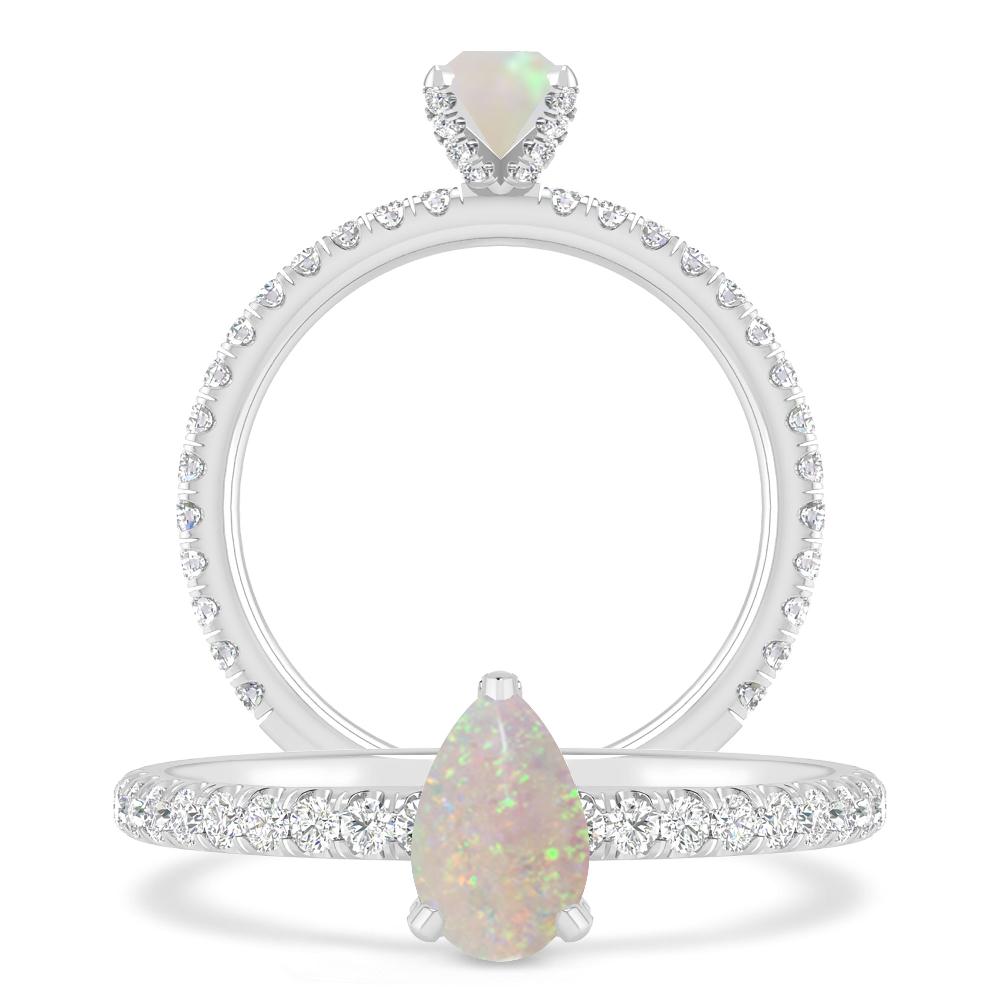 White Gold - Opal
