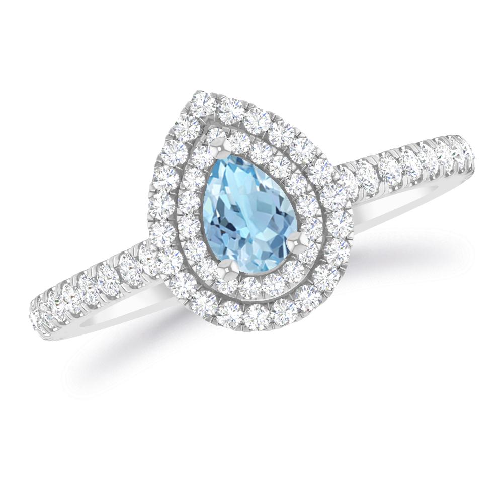 White Gold - Aquamarine