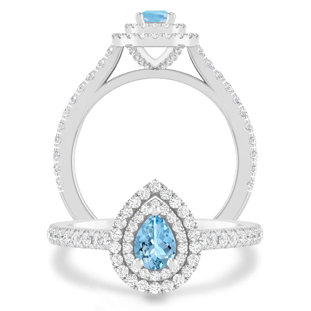 White Gold - Aquamarine