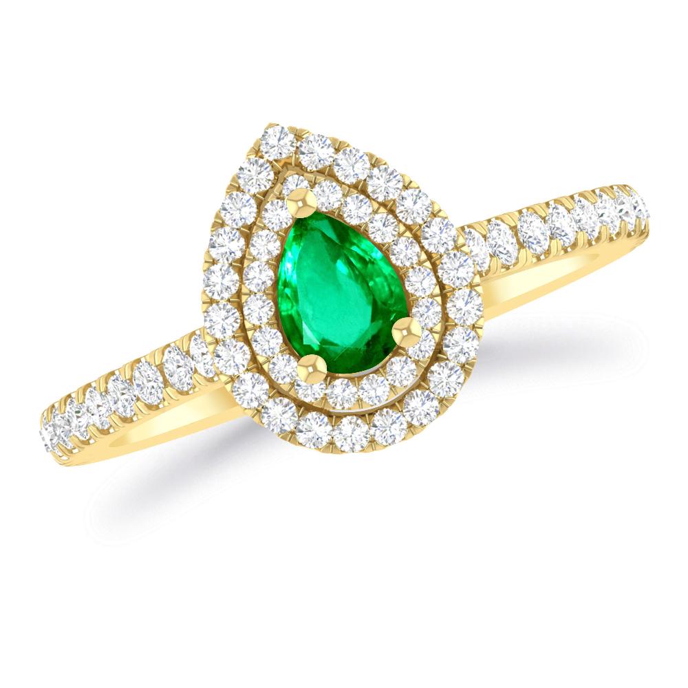 Yellow Gold - Emerald