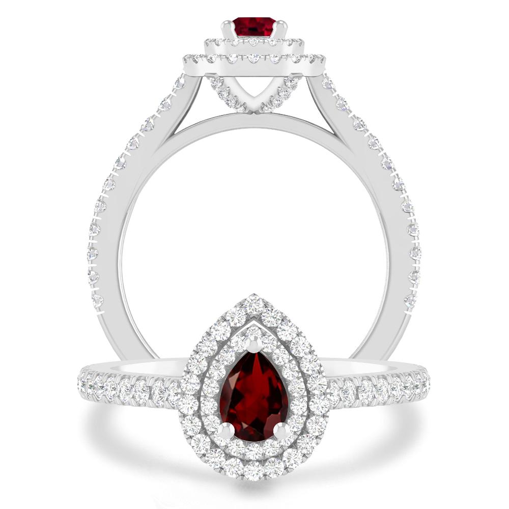 White Gold - Garnet