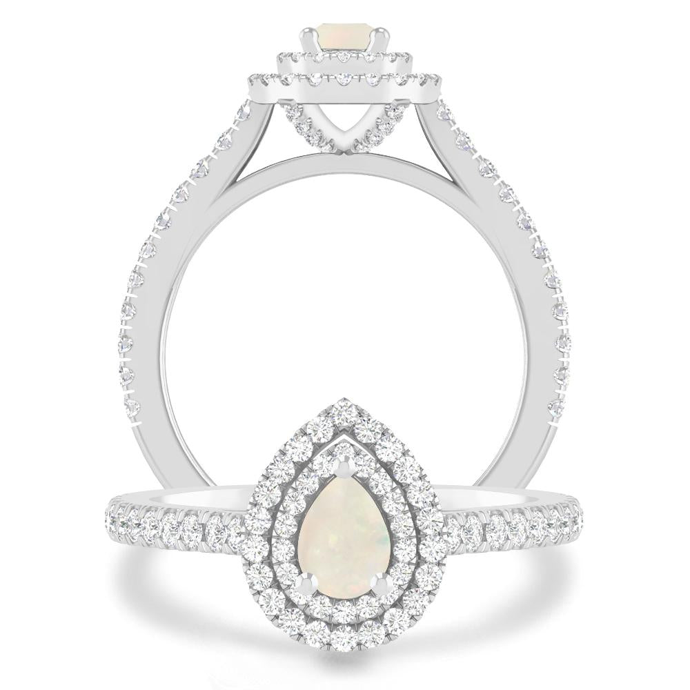White Gold - Opal