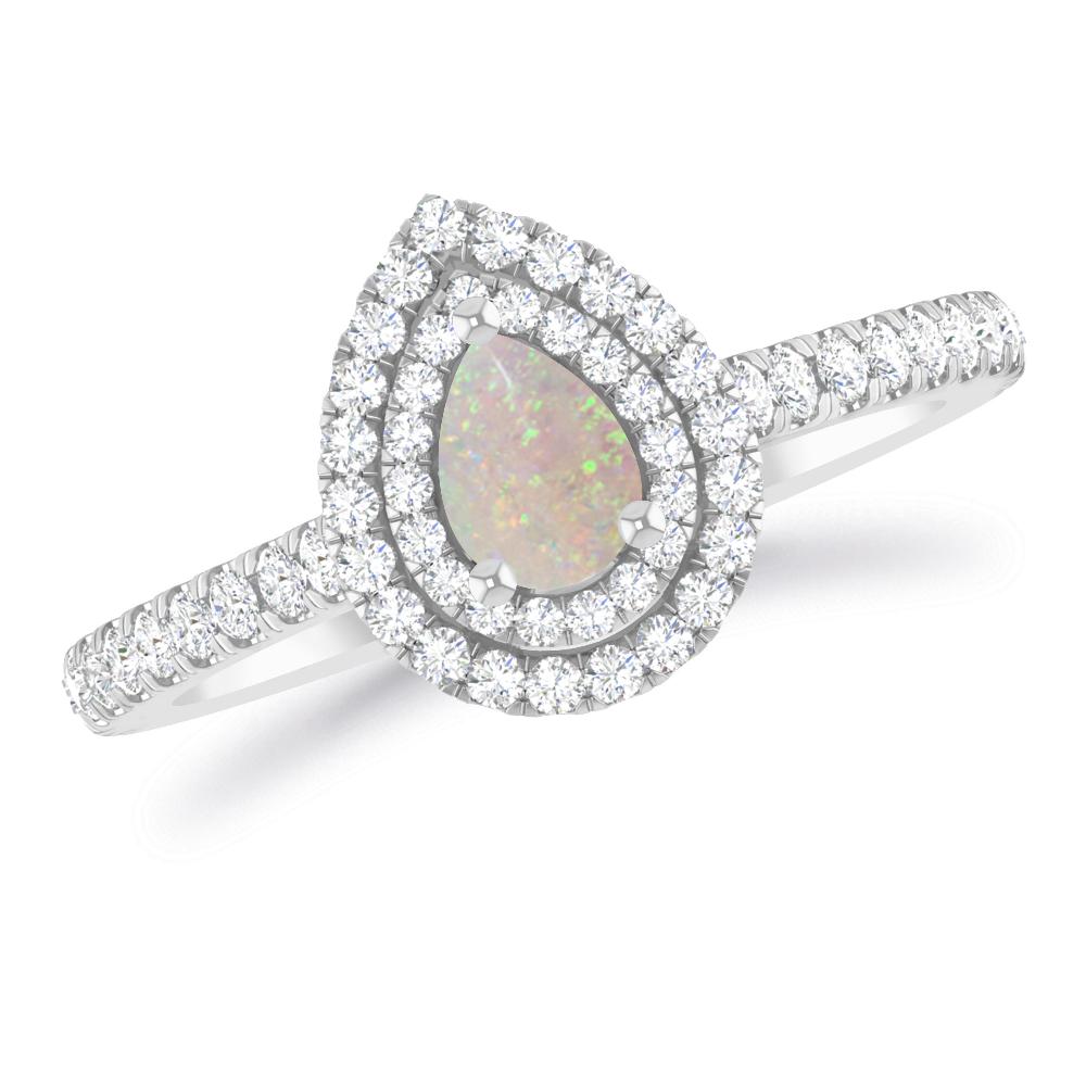 White Gold - Opal