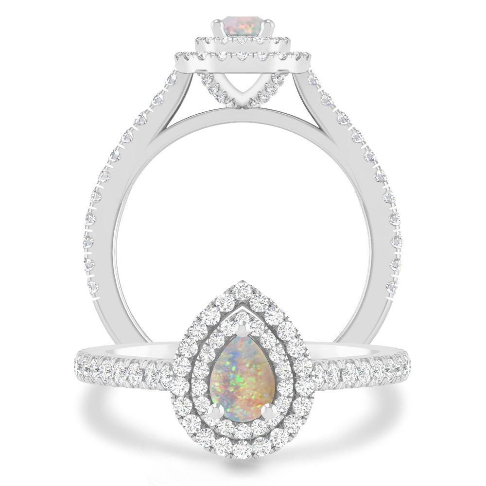 White Gold - Opal