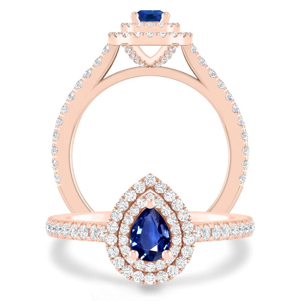 Rose Gold - Sapphire