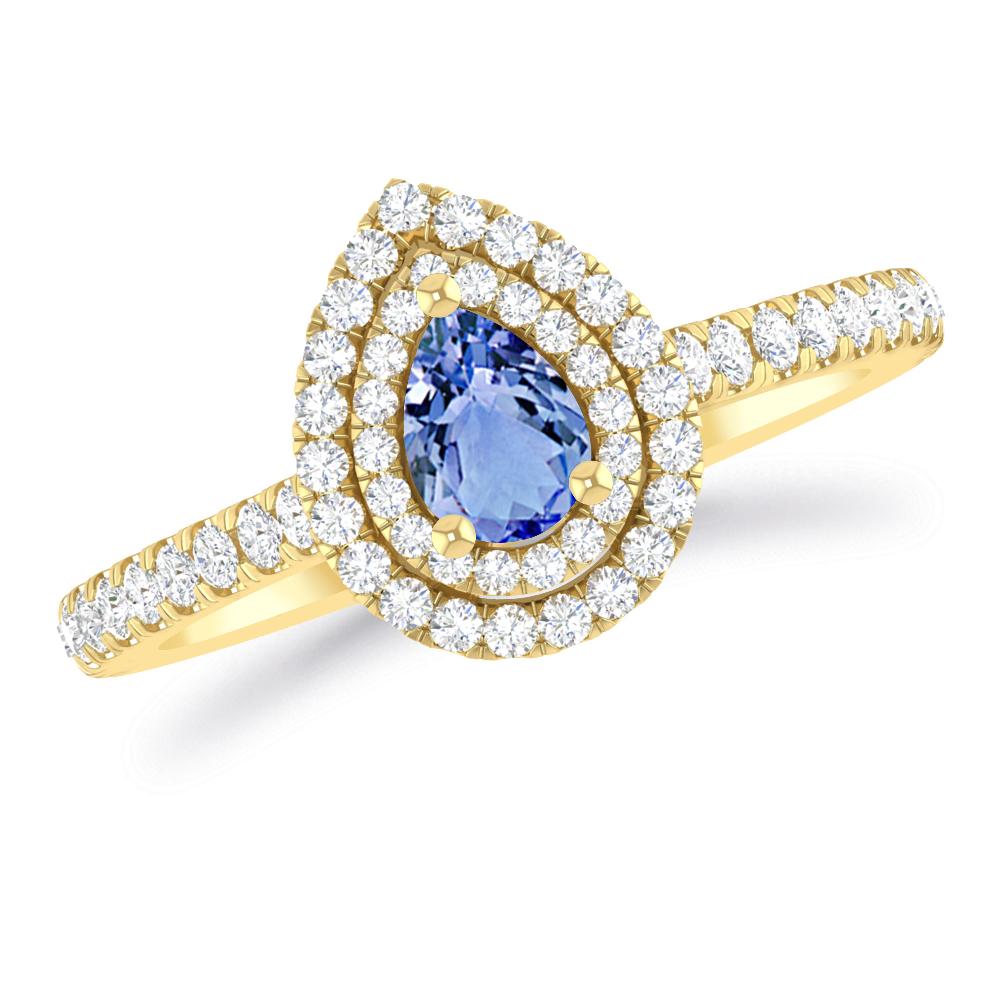 Yellow Gold - Tanzanite