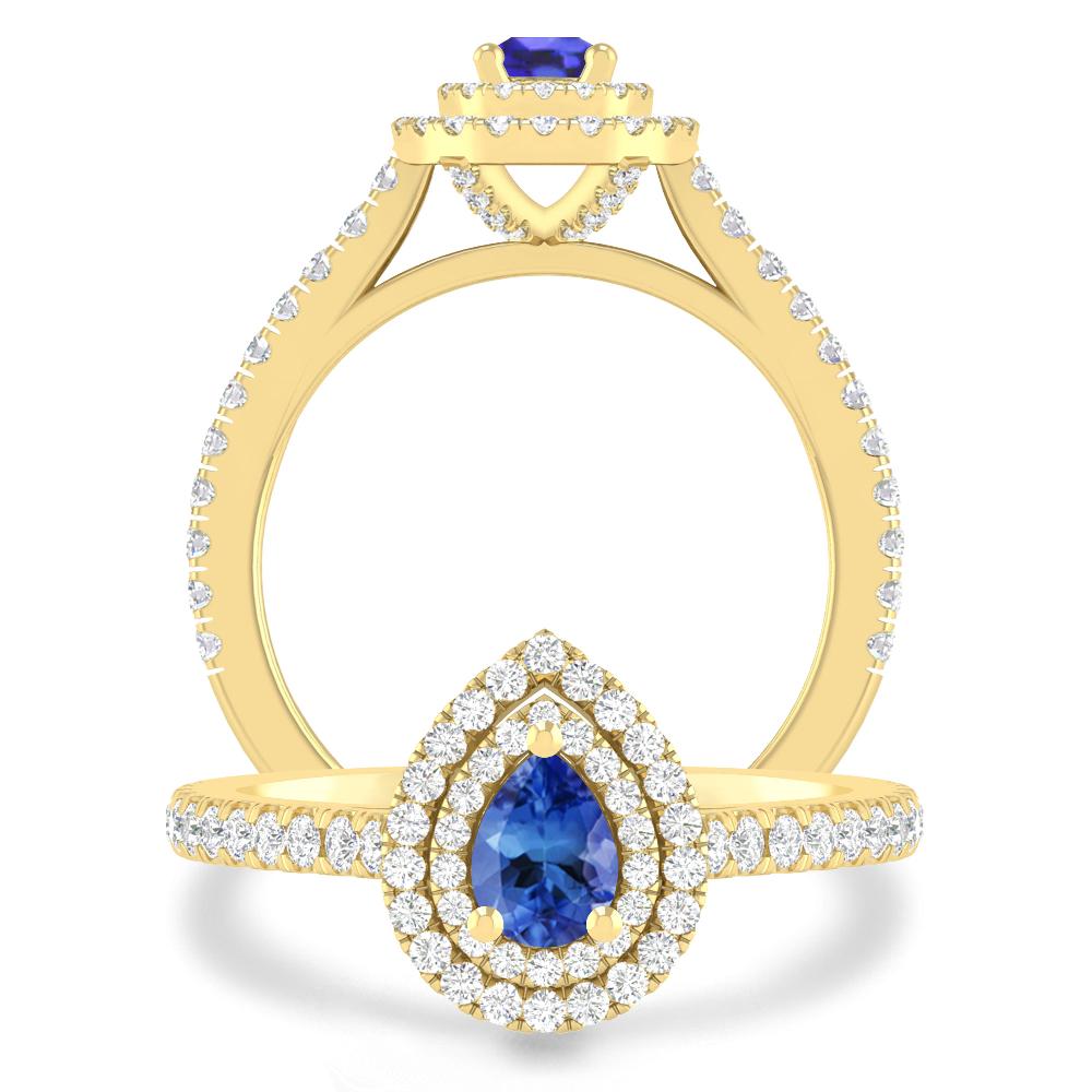 Yellow Gold - Tanzanite