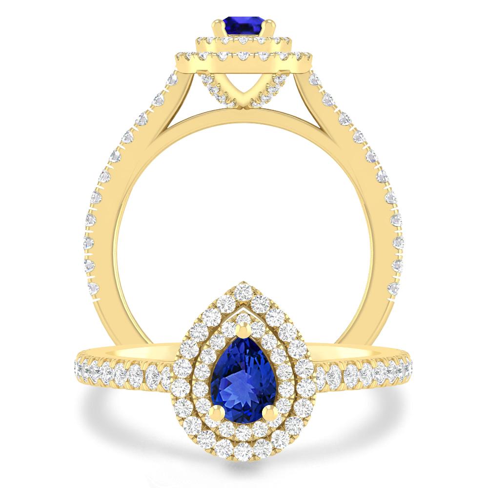 Yellow Gold - Tanzanite