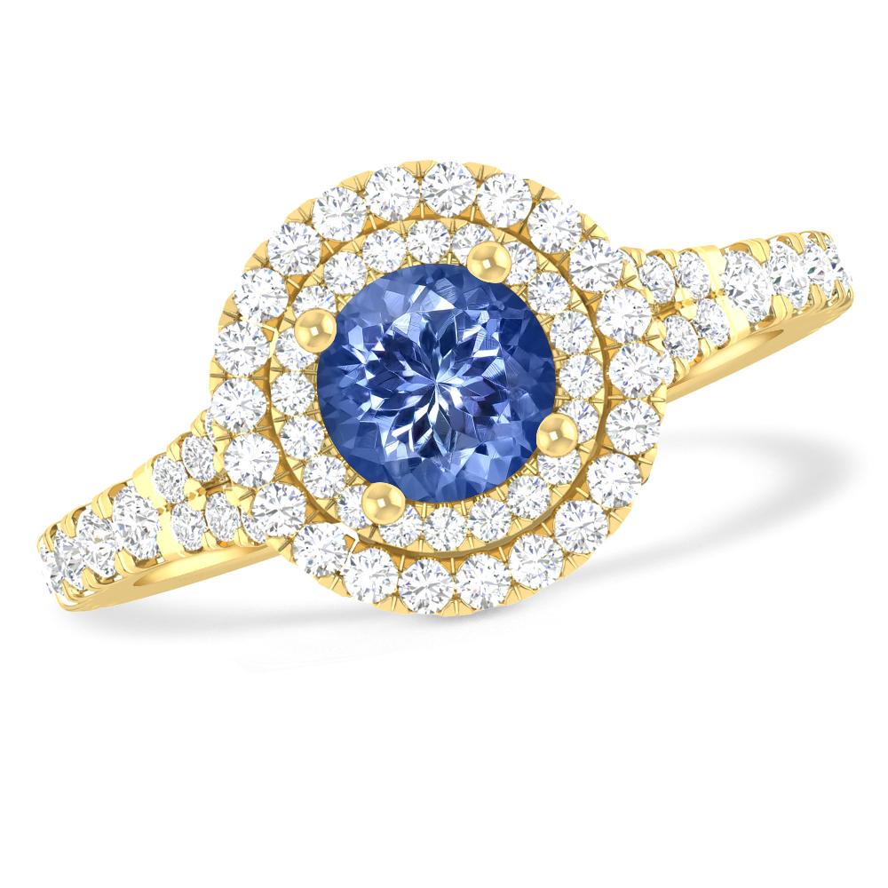 Yellow Gold - Tanzanite