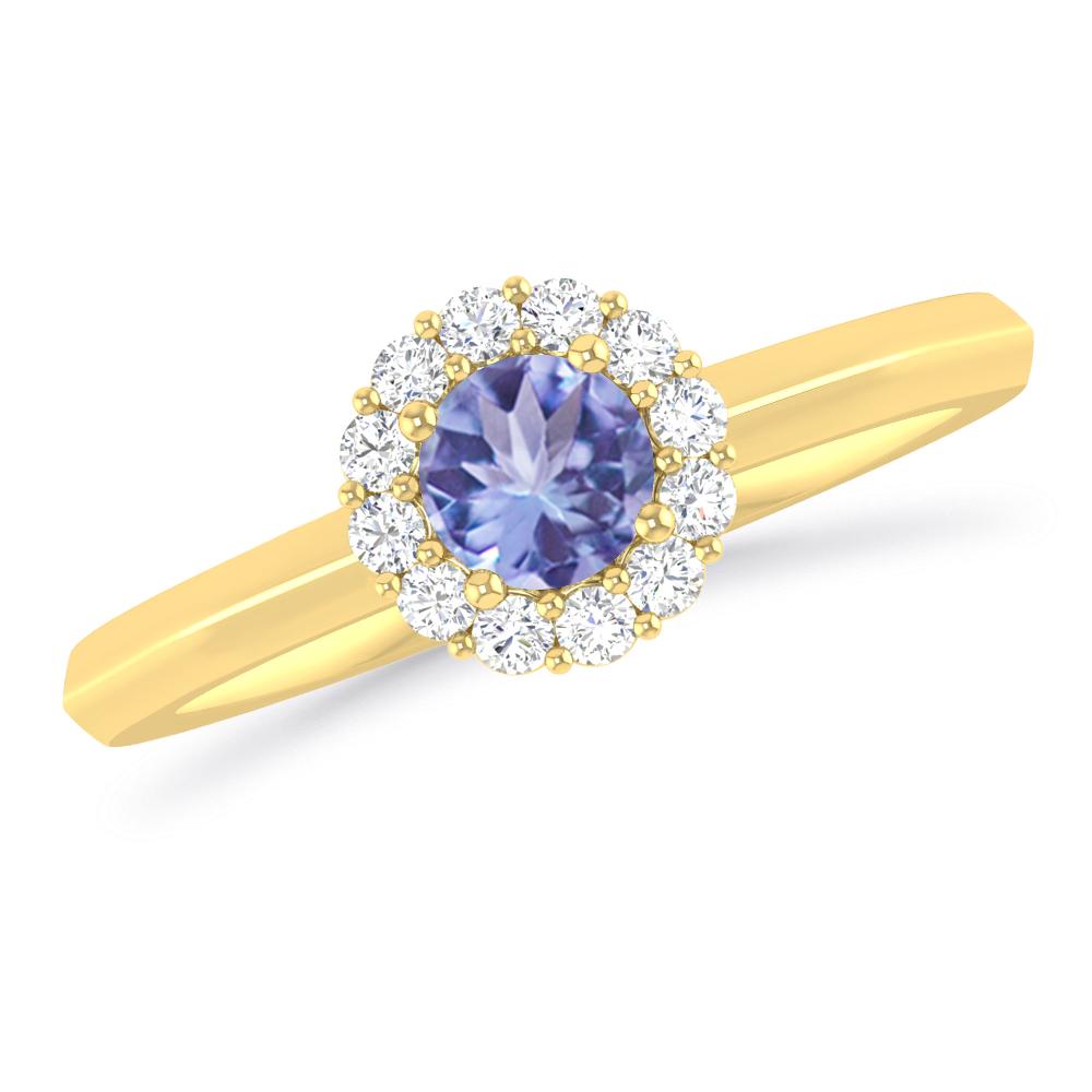 Yellow Gold - Tanzanite
