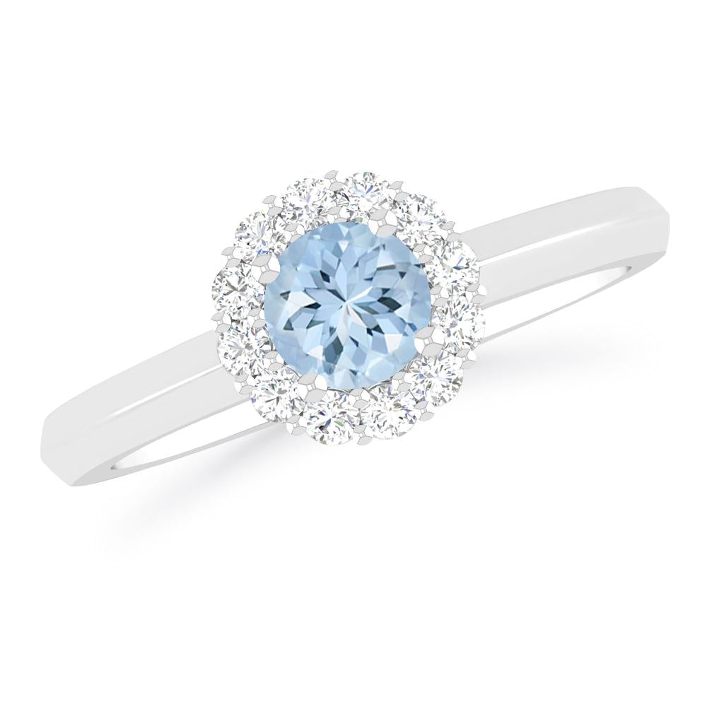 White Gold - Aquamarine