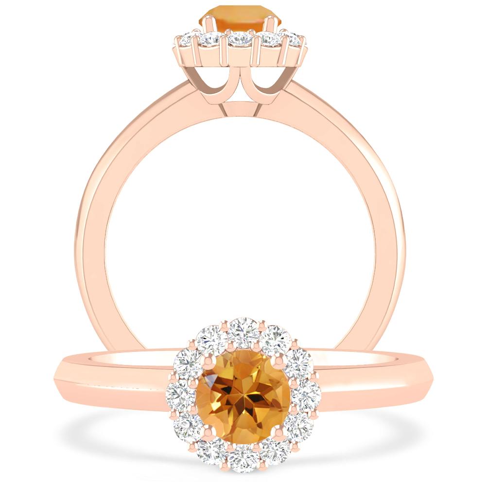 Rose Gold - Citrine