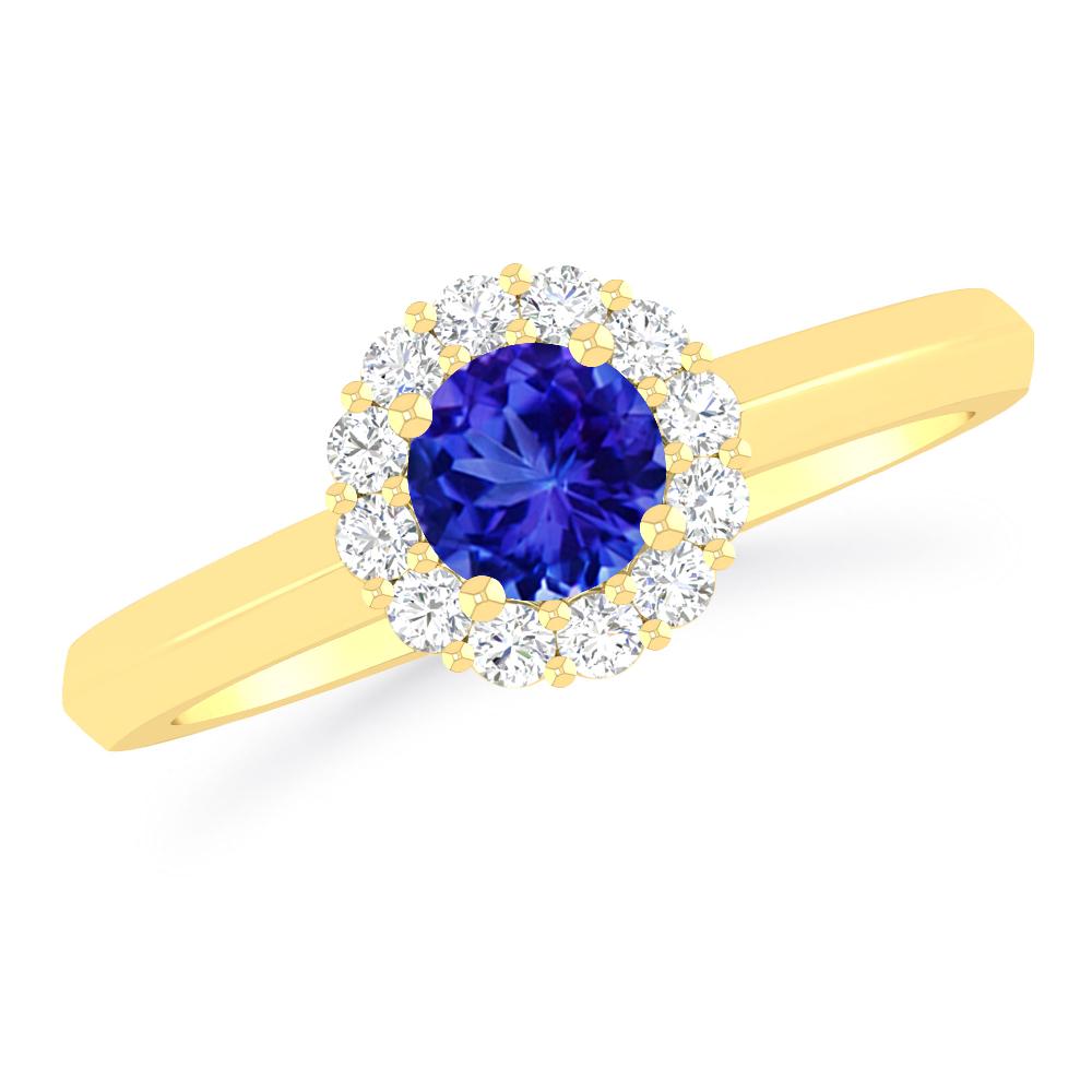 Yellow Gold - Tanzanite
