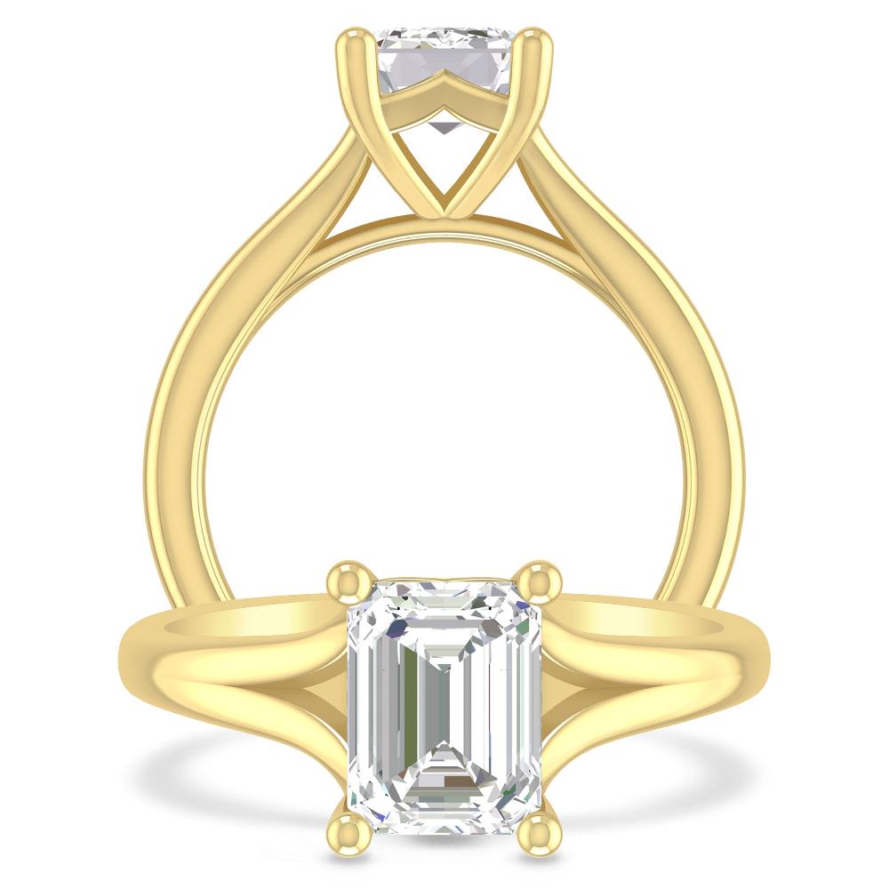 Yellow Gold - Emerald