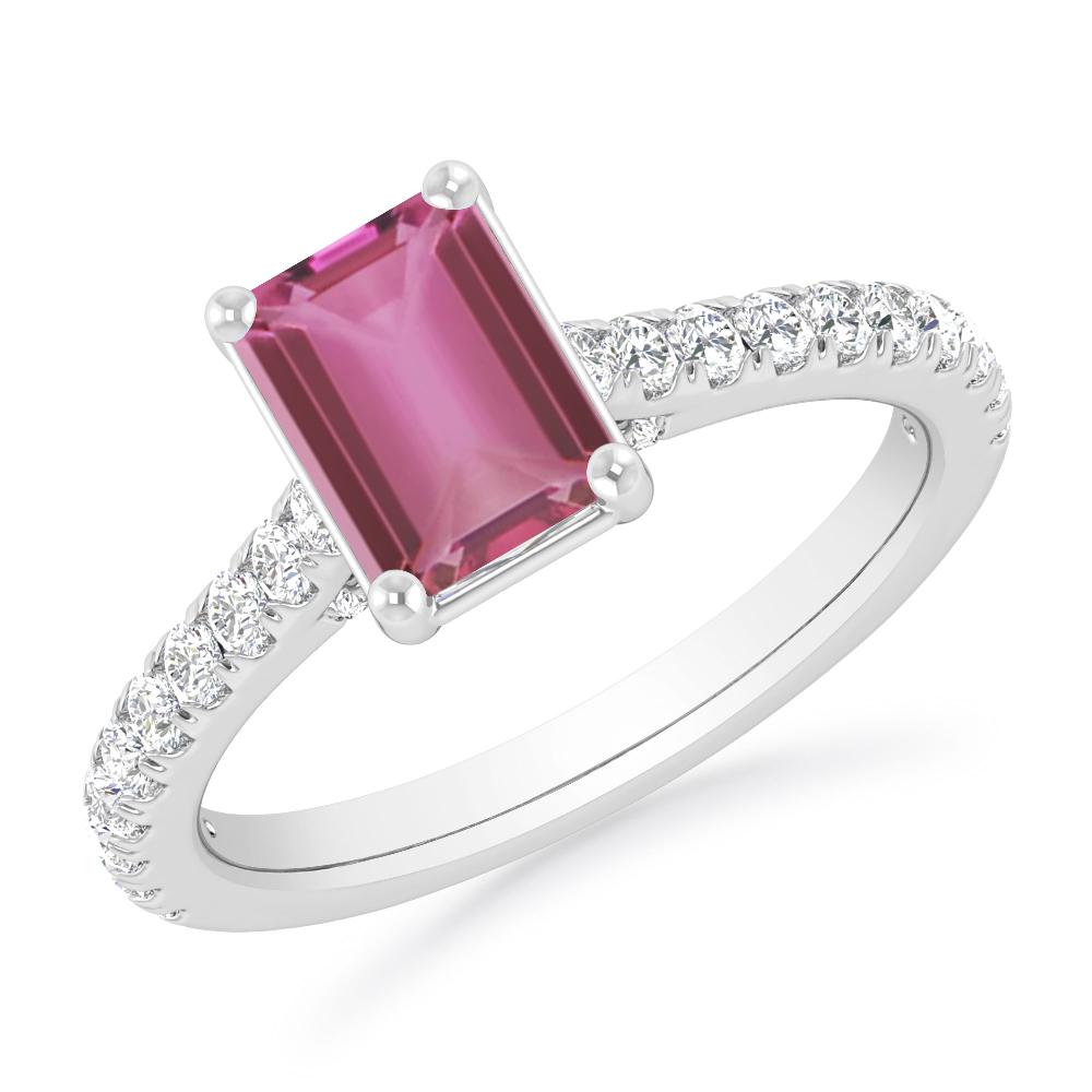 White Gold - Pink Tourmaline