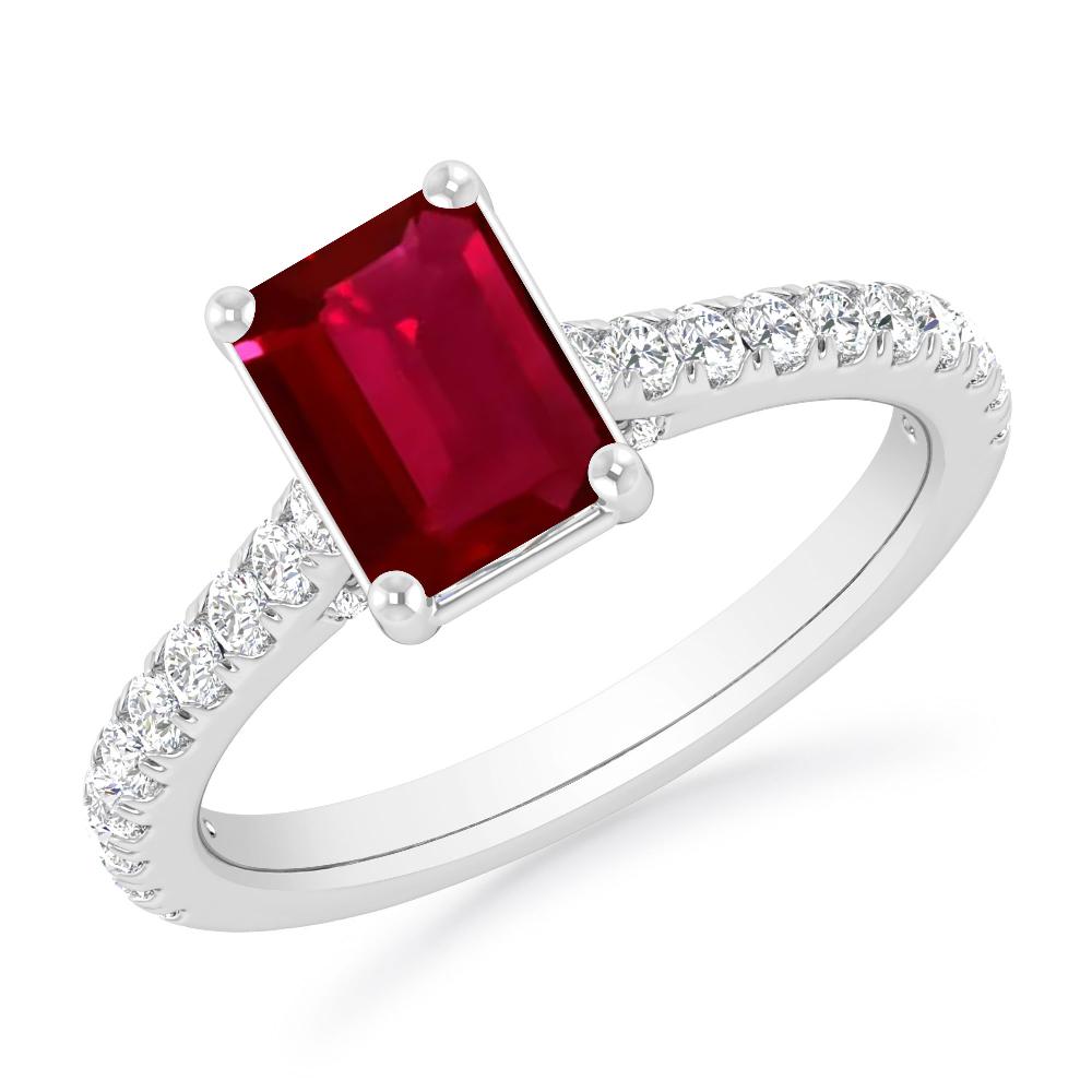 White Gold - Ruby