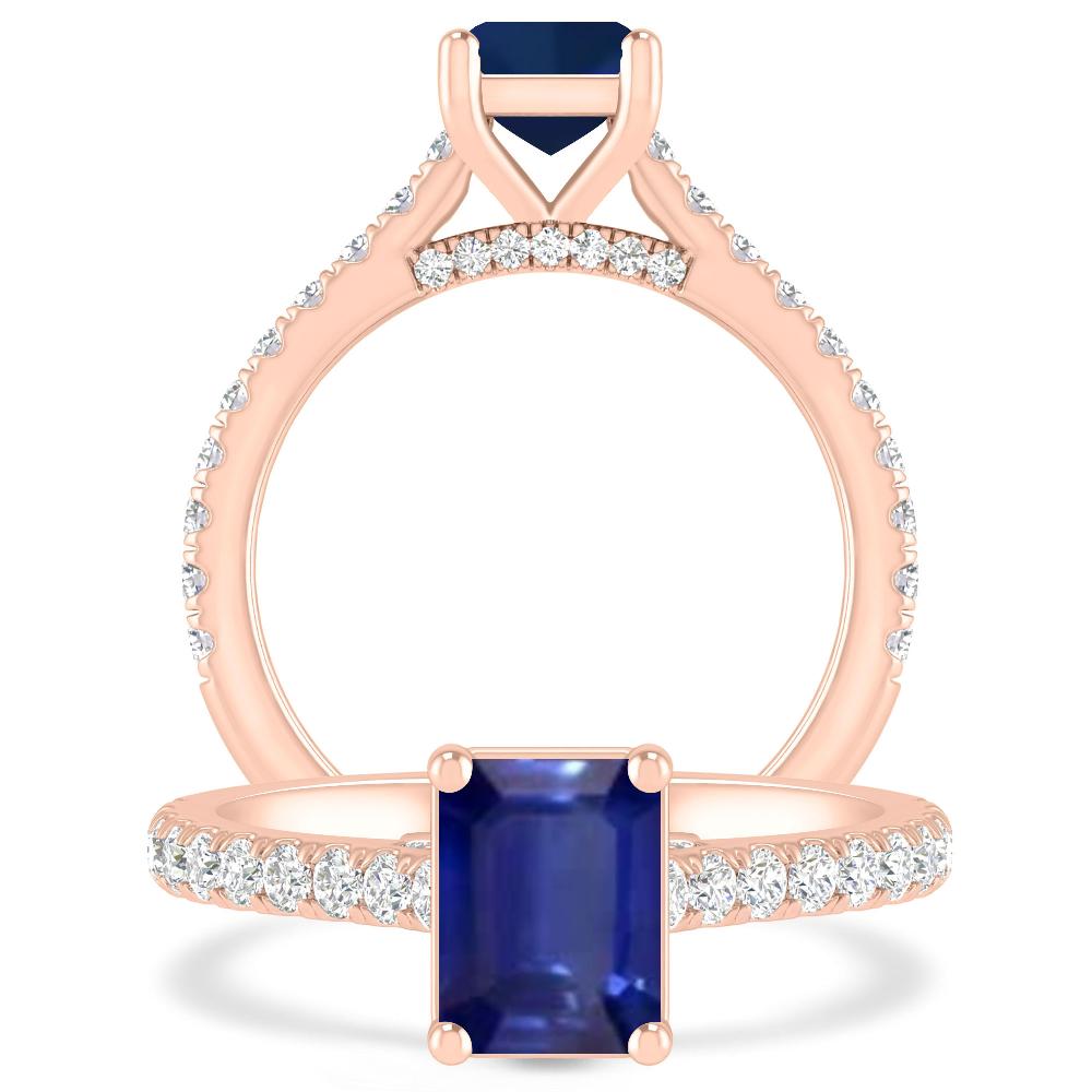 Rose Gold - Sapphire