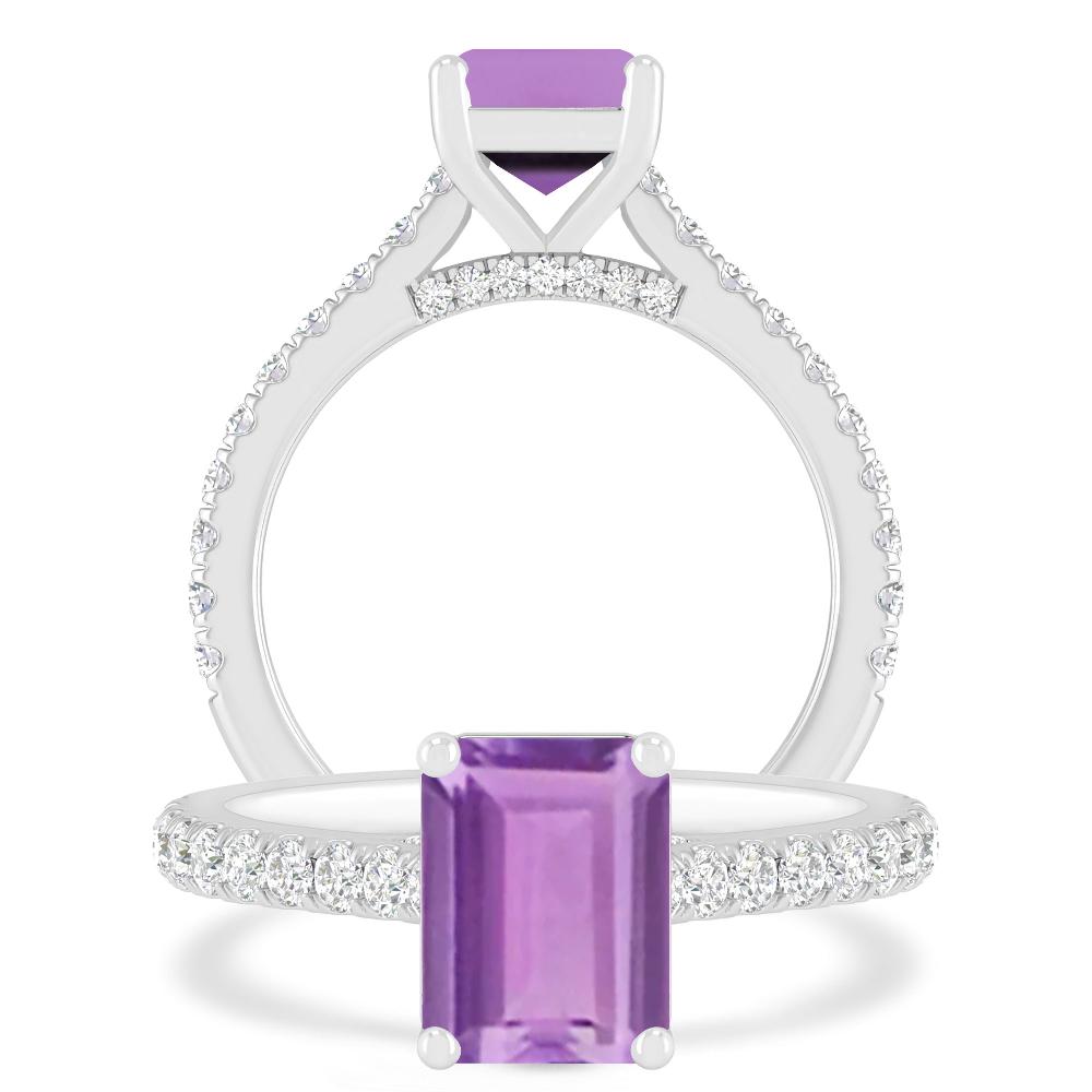 White Gold - Amethyst