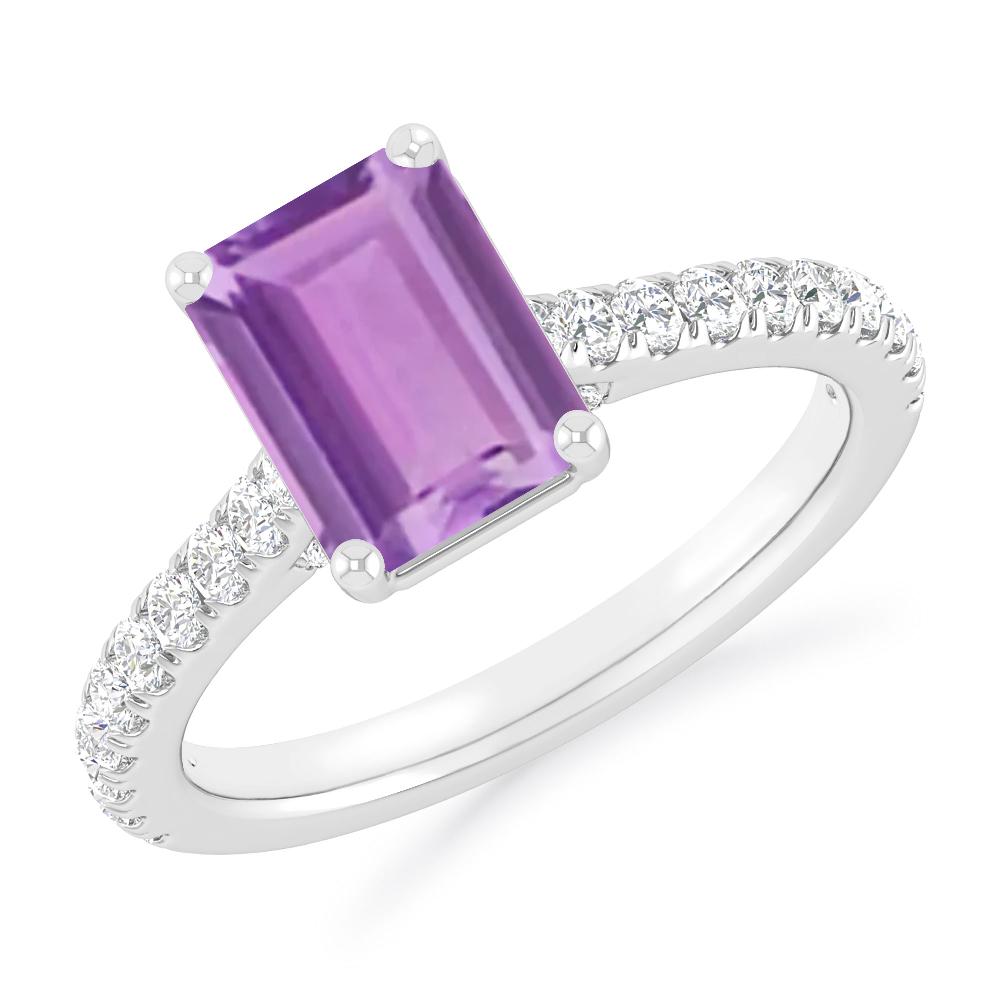 White Gold - Amethyst