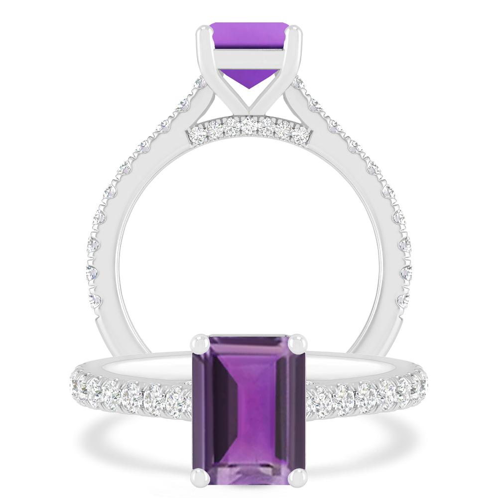 White Gold - Amethyst