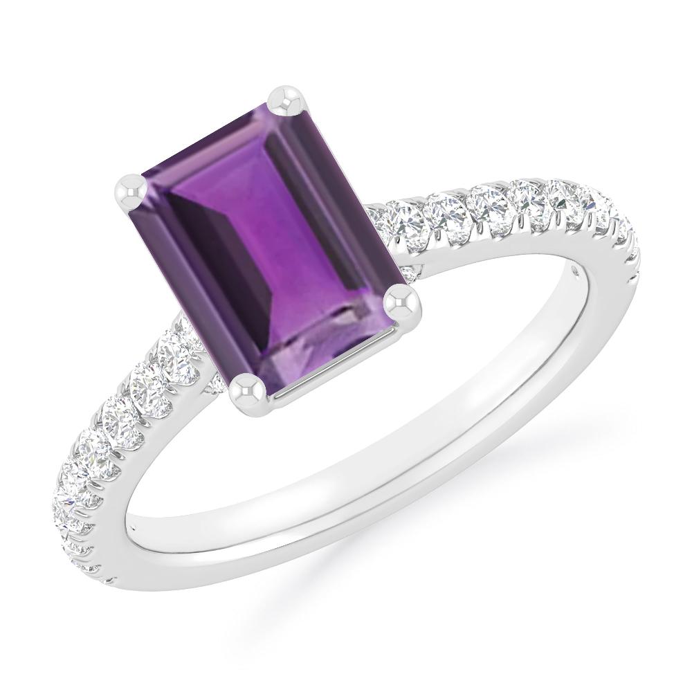 White Gold - Amethyst