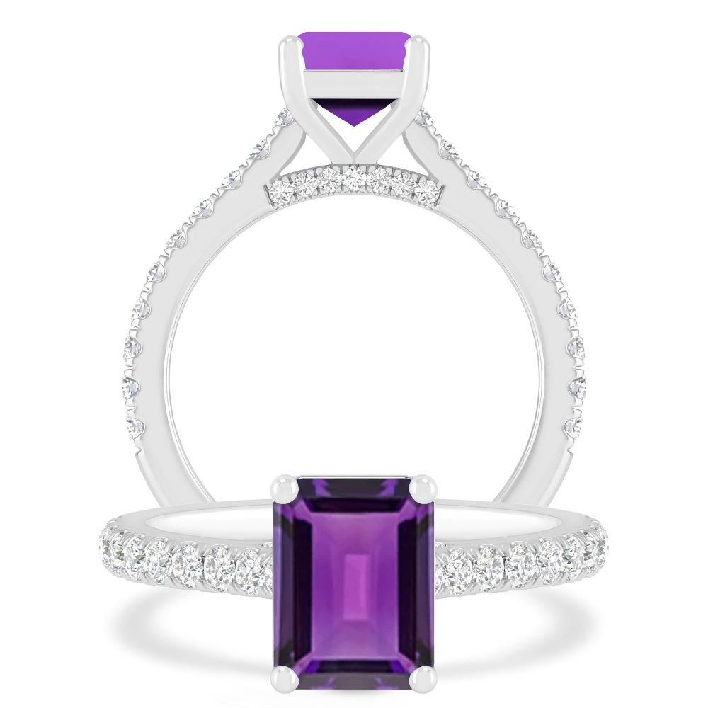 White Gold - Amethyst