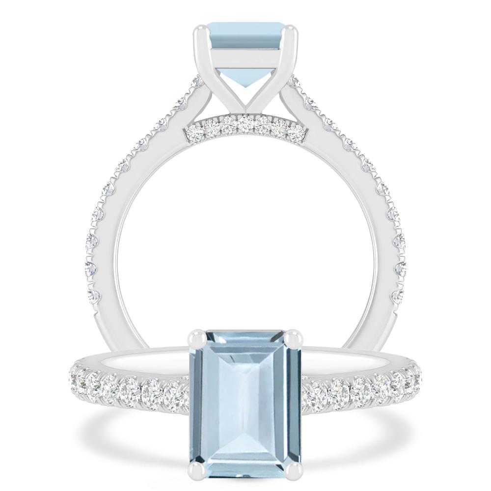 White Gold - Aquamarine