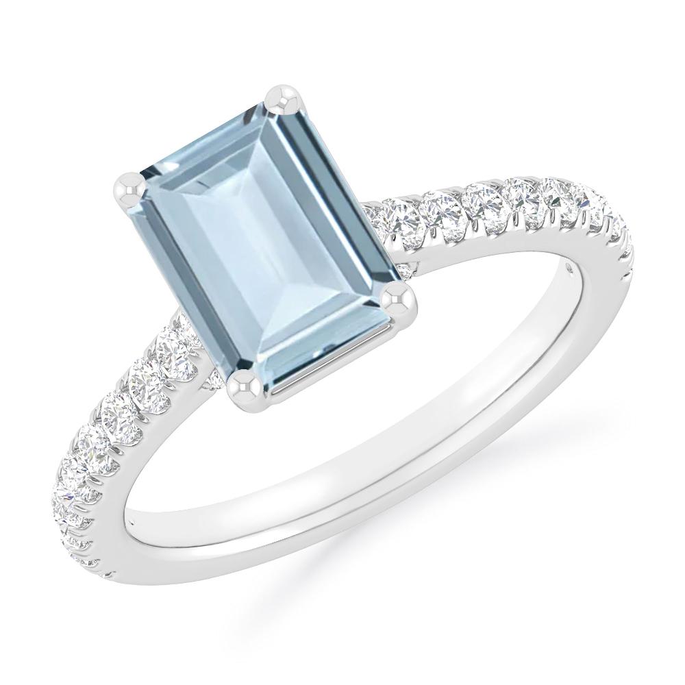 White Gold - Aquamarine