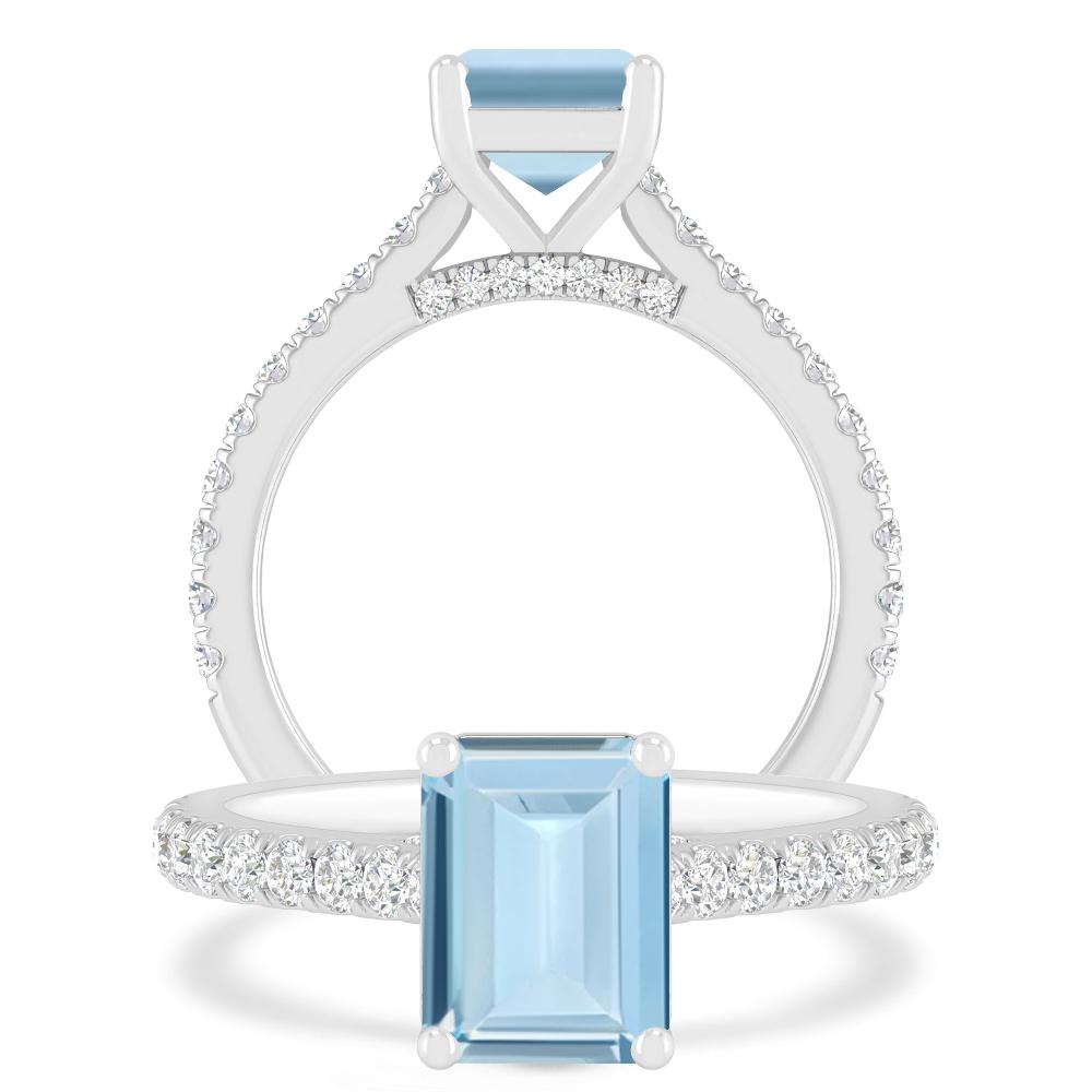 White Gold - Aquamarine