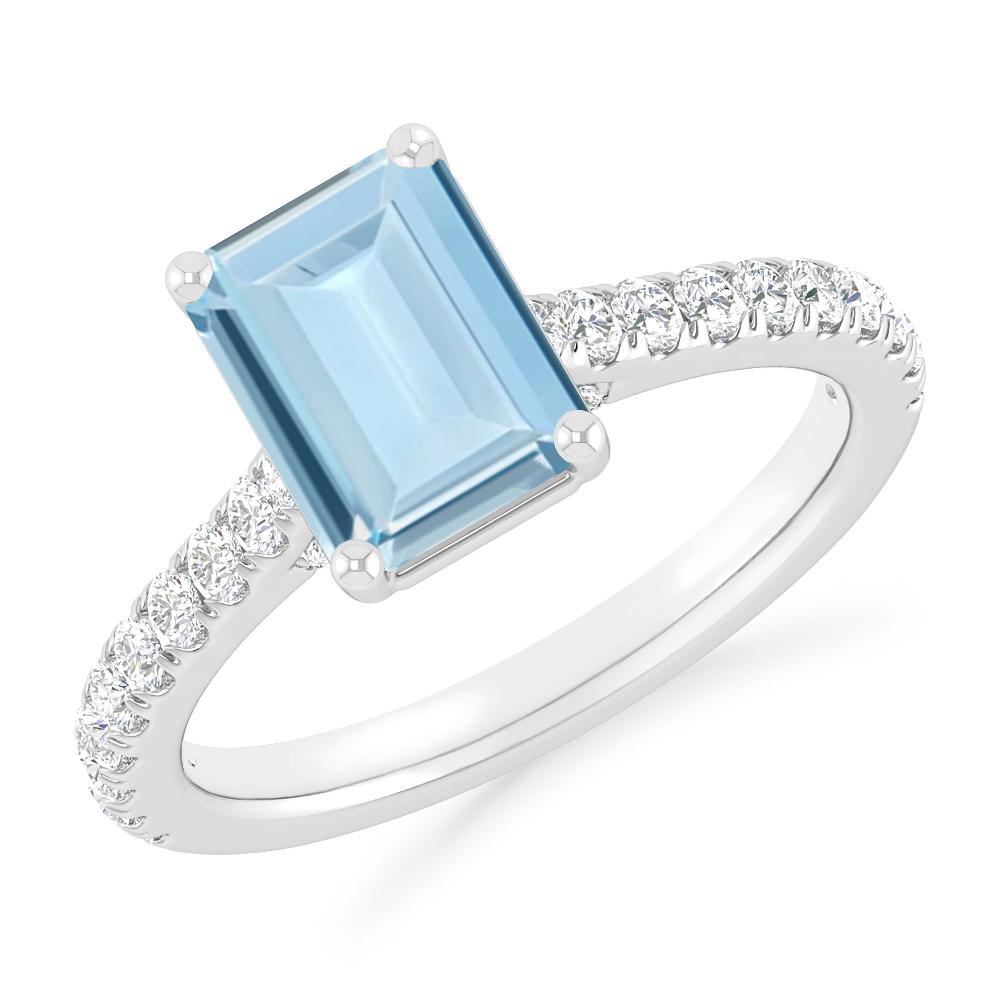 White Gold - Aquamarine