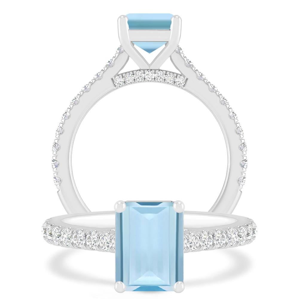 White Gold - Aquamarine