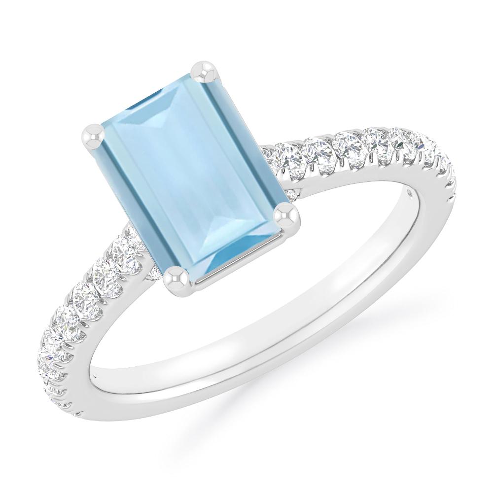 White Gold - Aquamarine