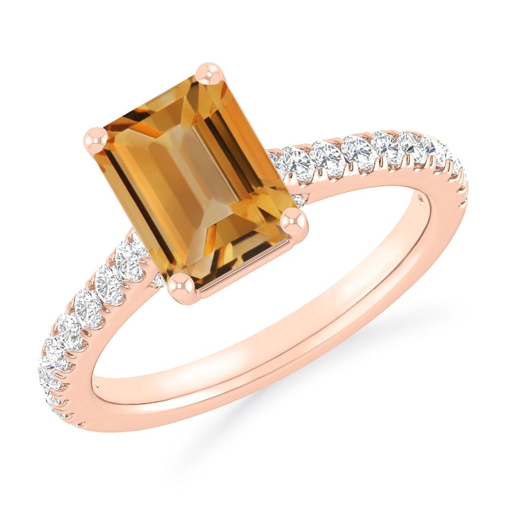 Rose Gold - Citrine